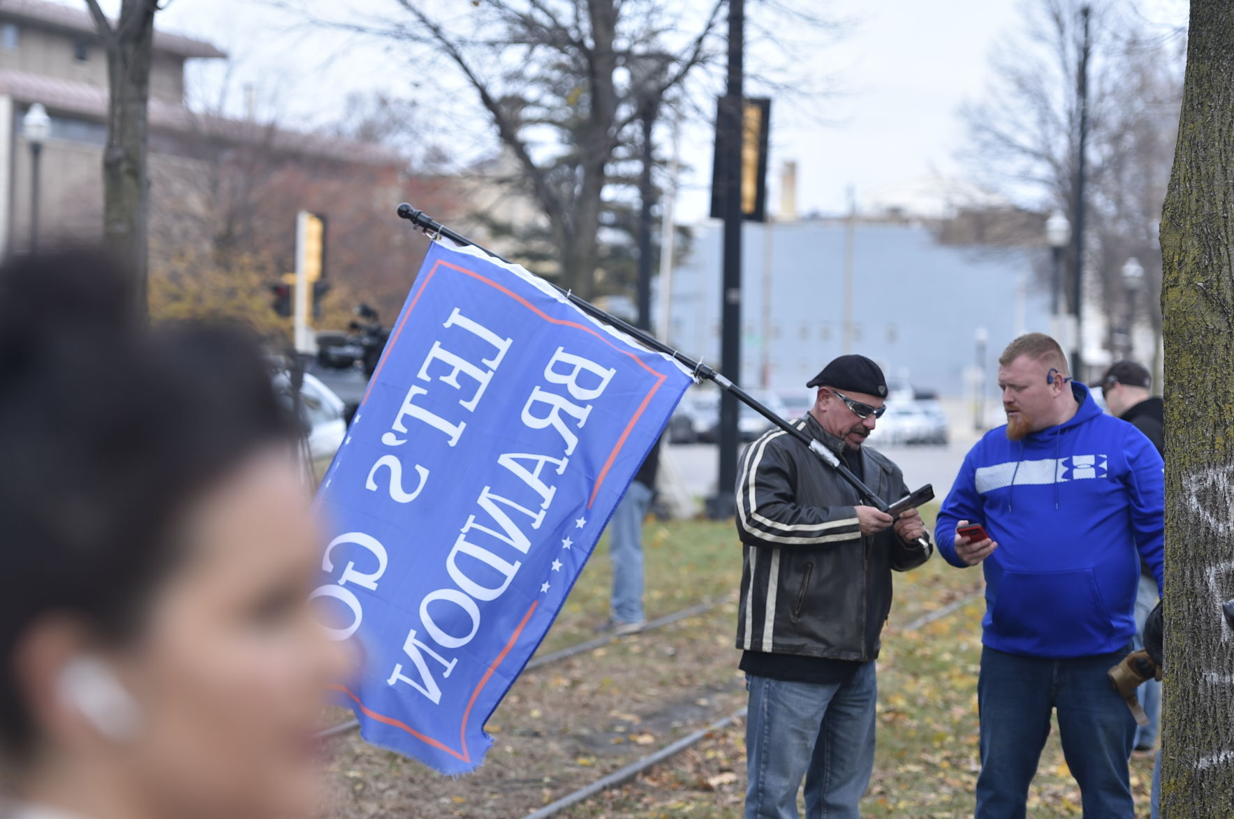 "Let's Go Brandon" flag Tuesday Kenosha